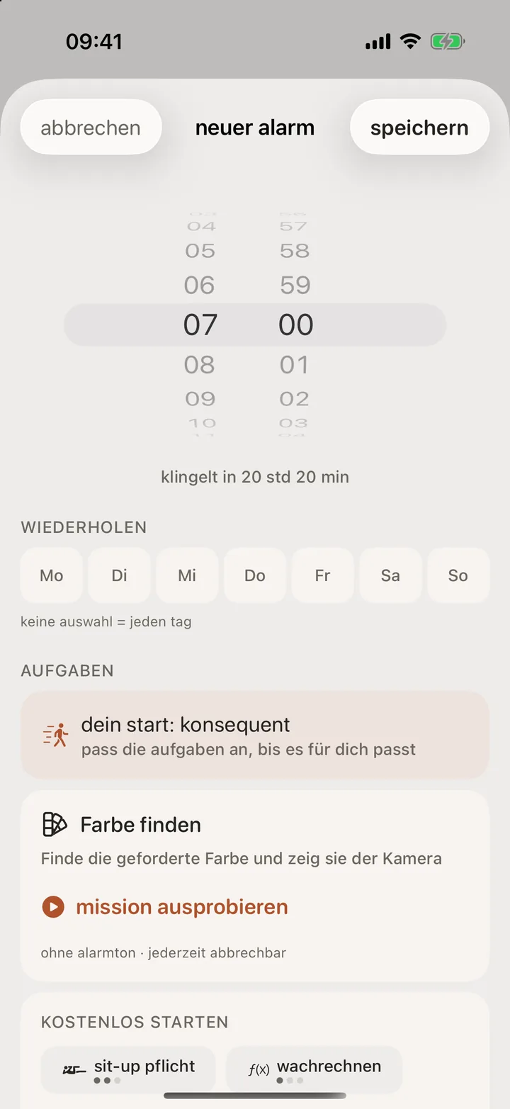 Neuen Alarm anlegen